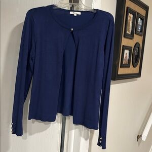 89th & Madison Women's Classic Royal Blue Cardigan